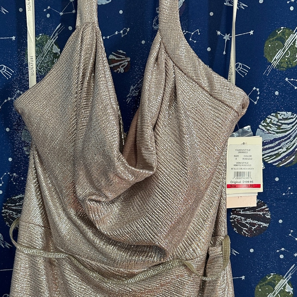 Shimmering Halter Dress